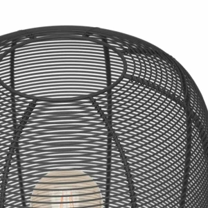 Best Sale EGLO Lampe sur pied Rinroe, hauteur 140,5 cm, noir, acier