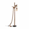 Shop JUST LIGHT. Lampe sur pied Rope avec corde et bois, à 1 lampe
