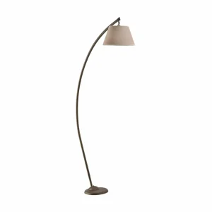 Cheap ONLI Lampe sur pied Sinea, brun/sable, hauteur 110 cm, fer, textile