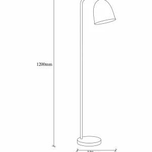 Best Sale Opviq Lampe sur pied Tattoo 4090, noir, métal, hauteur 120 cm