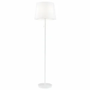 Hot ORION Lampe sur pied textile Ludwig, blanc