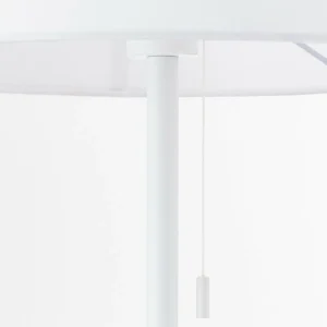 Hot ORION Lampe sur pied textile Ludwig, blanc