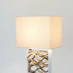 Flash Sale Holländer Lampe sur pied Tremiti, couleur bois/beige, hauteur 160 cm, bois