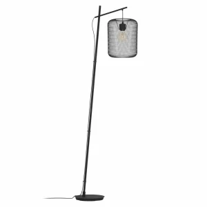 New EGLO Lampe sur pied Wrington, hauteur 194 cm, noir, acier