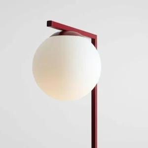 Sale ALDEX Lampe sur pied Zac, opale/bordeaux, à 1 lampe