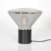 Shop Steinhauer Lampe table Ambiance abat-jour verre noire/fumée