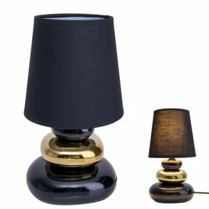 Flash Sale Näve Lampe table Stoney, pied céramique abat-jour tissu