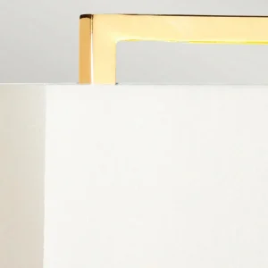 Flash Sale Elstead Lampe table tissu Cross pied doré/abat-jour ivoire