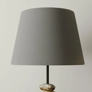 Cheap ONLI Lampe Vera, abat-jour tissu et décor pierre, 55 cm