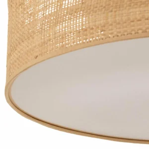 Sale Eko-Light Leano plafonnier beige rond, en rotin