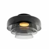 Clearance LEDS-C4 Plafonnier LED Levels Ceiling, noir, triple, CCT
