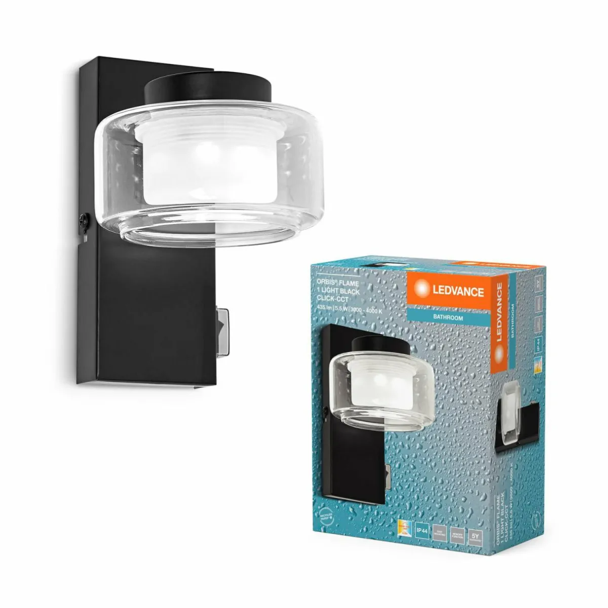 ledvance_applique_murale_led_orbis_flame___lampe_noir_ip_1.webp Flash Sale LEDVANCE Applique murale LED Orbis Flame, à 1 lampe, noir, IP44