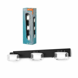 Discount LEDVANCE Applique murale LED Orbis Flame, à 3 lampes, noir, IP44