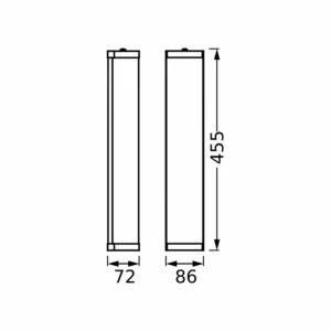 Online LEDVANCE Bathroom Classic Cylinder 45,5cm noir