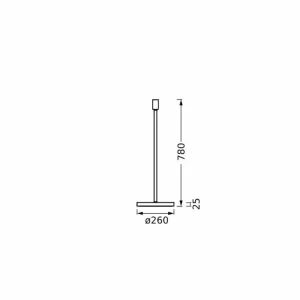 Cheap LEDVANCE Lampe sur pied Decor Stick E27, hauteur 78 cm, gris foncé