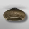 Clearance LEDVANCE Plafonnier Drop, Ø 40 cm, brun, carton ondulé, E27