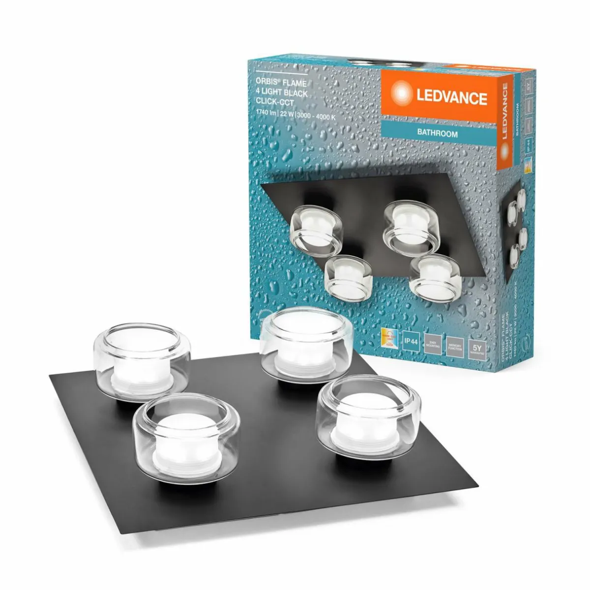 ledvance_plafonnier_led_orbis_flame_noir___lampes_ip_1.webp Outlet LEDVANCE Plafonnier LED Orbis Flame, noir, à 4 lampes, IP44