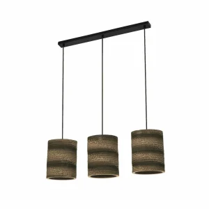 Clearance LEDVANCE Suspension Cylinder, 3 lampes, brun, carton ondulé