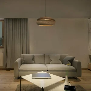 New LEDVANCE Suspension Drop, Ø 40 cm, brun, carton ondulé, E27