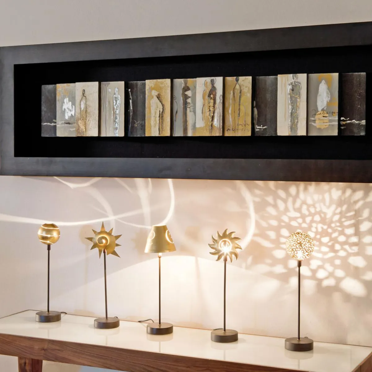 lgante_lampe__poser_schneckenhut_gold_en_fer_1.webp Outlet Holländer Élégante lampe à poser Schneckenhut Gold en fer