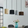 Outlet Lindby Amilia suspension, abat-jour tissu 4 lampes