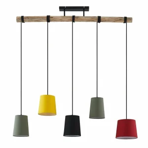 Hot Lindby Amilia suspension avec 5 abat-jour colorés