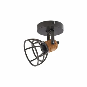 Hot Lindby Arinthea spot pour plafond, à 1 lampe, noir, acier, E14
