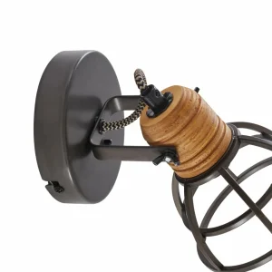 Hot Lindby Arinthea spot pour plafond, à 1 lampe, noir, acier, E14