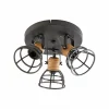 Store Lindby Arinthea spot pour plafond, 3 lampes, noir, acier, E14
