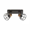 Hot Lindby Arinthea spot pour plafond, 2 lampes, noir, acier, E14