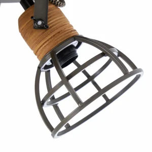 Store Lindby Arinthea spot pour plafond, 3 lampes, noir, acier, E14