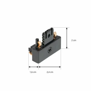 Discount Lindby connecteur d'angle Lumaro, noir, plastique