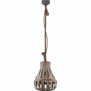 Store Lindby Haruno suspension en rotin, 33 cm