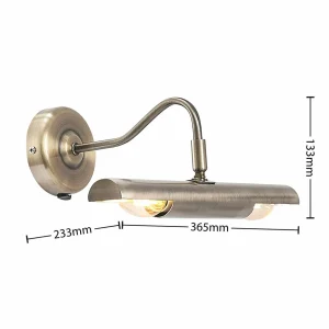 Cheap Lindby Hidari liseuse avec interrupteur, laiton