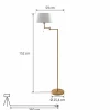 Shop Lindby 7 Ismene lampe sur pied avec bras inclinable