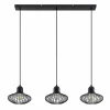 Clearance Lindby Justinos Suspension à trois lampes, noir