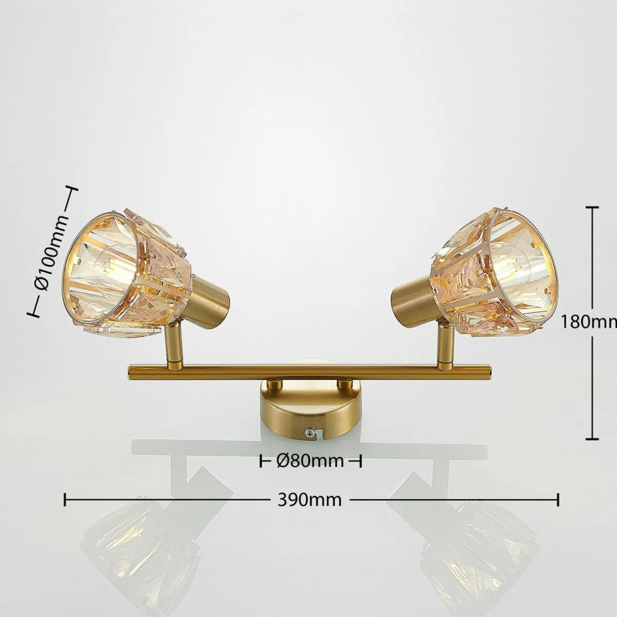 lindby_kosta_plafonnier___lampes_laiton_1.webp Outlet Lindby Kosta Plafonnier à 2 lampes, laiton