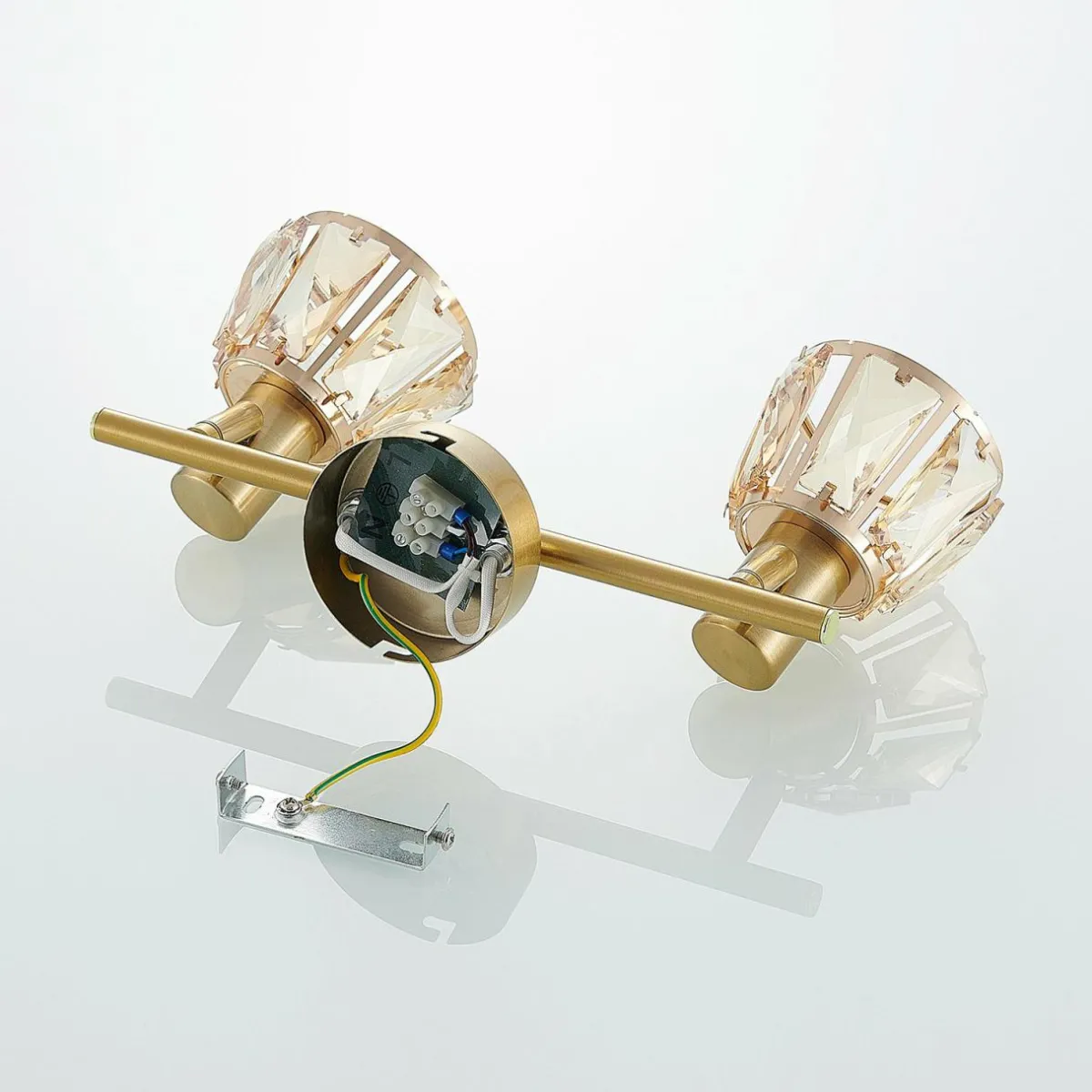 lindby_kosta_plafonnier___lampes_laiton_6.webp Outlet Lindby Kosta Plafonnier à 2 lampes, laiton