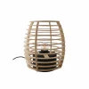 New Lindby lampe à poser Ediz, noir, bois, hauteur 25 cm, E27
