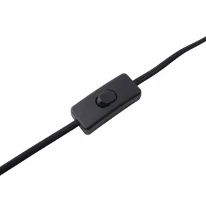 New Lindby lampe à poser Ediz, noir, bois, hauteur 25 cm, E27