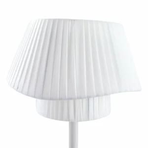 New Lindby lampe à poser Eryndor, blanc, textile, Ø 30 cm, E27