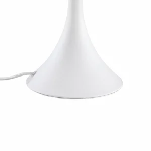 New Lindby lampe à poser Eryndor, blanc, textile, Ø 30 cm, E27