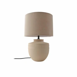 Best Lindby lampe à poser Thalassia, beige, Ø 30 cm, céramique