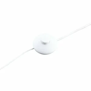 Clearance Lindby lampe sur pied Eryndor, blanc, textile, Ø 47 cm, E27