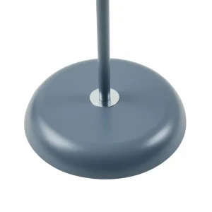 Flash Sale Lindby lampe sur pied Tebbi, gris-bleu, métal, hauteur 150 cm