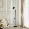 Shop Lindby lampe sur pied Tebbi, noir, métal, hauteur 150 cm