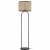 Best Sale Lindby lampe sur pied Yaelle, 146 cm de haut, rotin, noir, E27