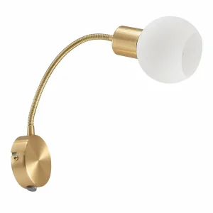 Store Lindby Lioma applique avec bras flexible, laiton