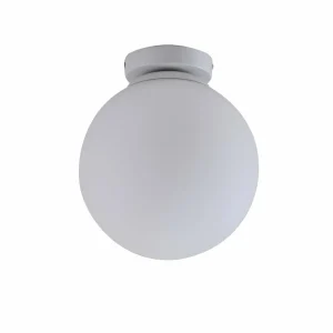 Clearance Lindby Meriala plafonnier blanc, verre Ø 25 cm