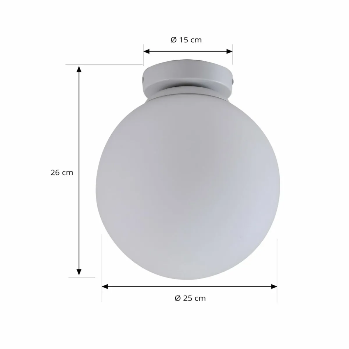 lindby_meriala_plafonnier_blanc_verre__cm_1.webp Clearance Lindby Meriala plafonnier blanc, verre Ø 25 cm